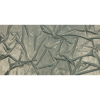 Polyester Interlock Knit with Gold Foiling - Sagebrush Green - Oriana Collection