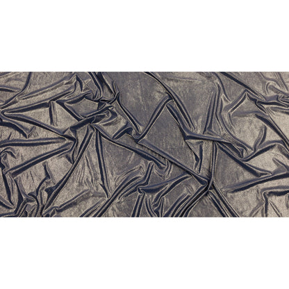 Polyester Interlock Knit with Gold Foiling - Dress Blues - Oriana Collection