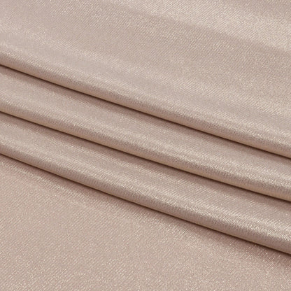 Foiled ITY Interlock Knit - Beige and Gold - Gaby Collection