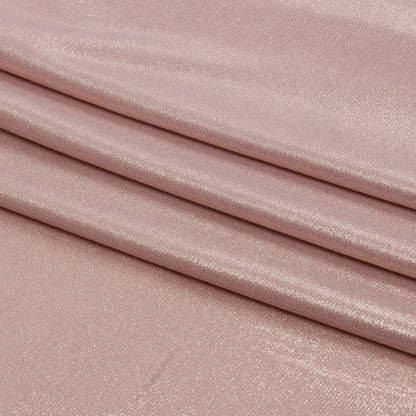 Foiled ITY Interlock Knit - Pink and Gold - Gaby Collection