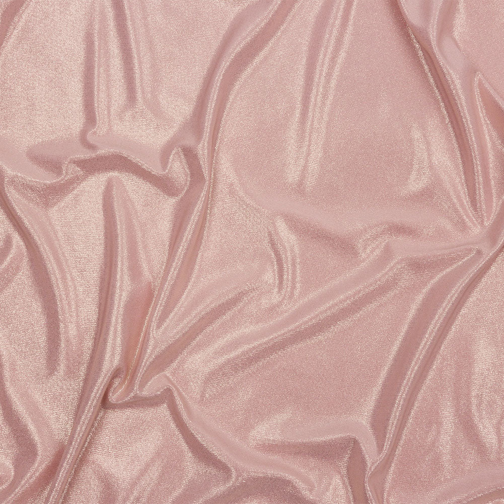 Foiled ITY Interlock Knit - Pink and Gold - Gaby Collection