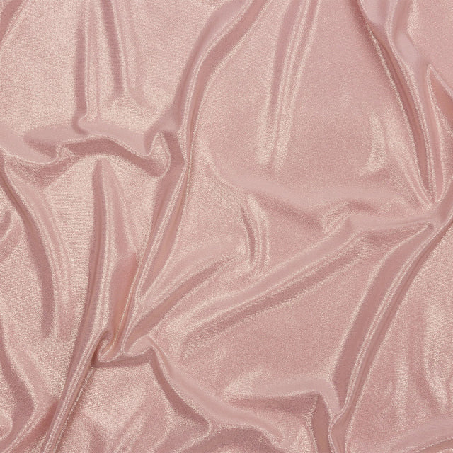 Foiled ITY Interlock Knit - Pink and Gold - Gaby Collection