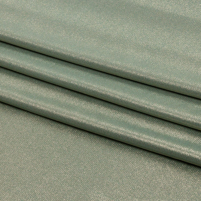 Foiled ITY Interlock Knit - Green Bay and Gold - Gaby Collection