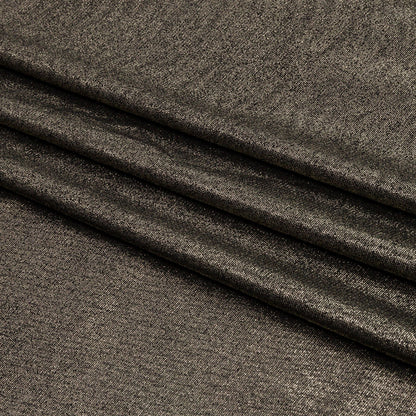 Foiled ITY Interlock Knit - Black and Gold - Gaby Collection
