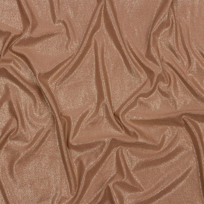Foiled ITY Interlock Knit - Camel and Gold - Gaby Collection