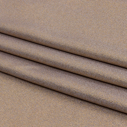 Stretch Polyester Crepe with Gold Foiling - Gray - Devyn Collection