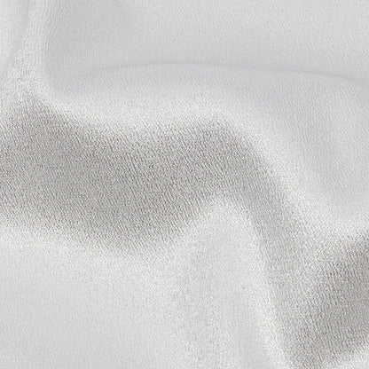 Stretch Polyester Crepe with Gold Foiling - White - Devyn Collection