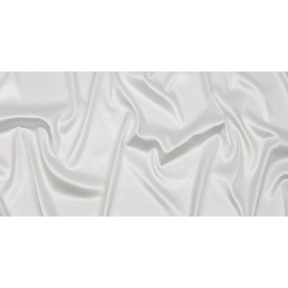 Stretch Polyester Crepe with Gold Foiling - White - Devyn Collection