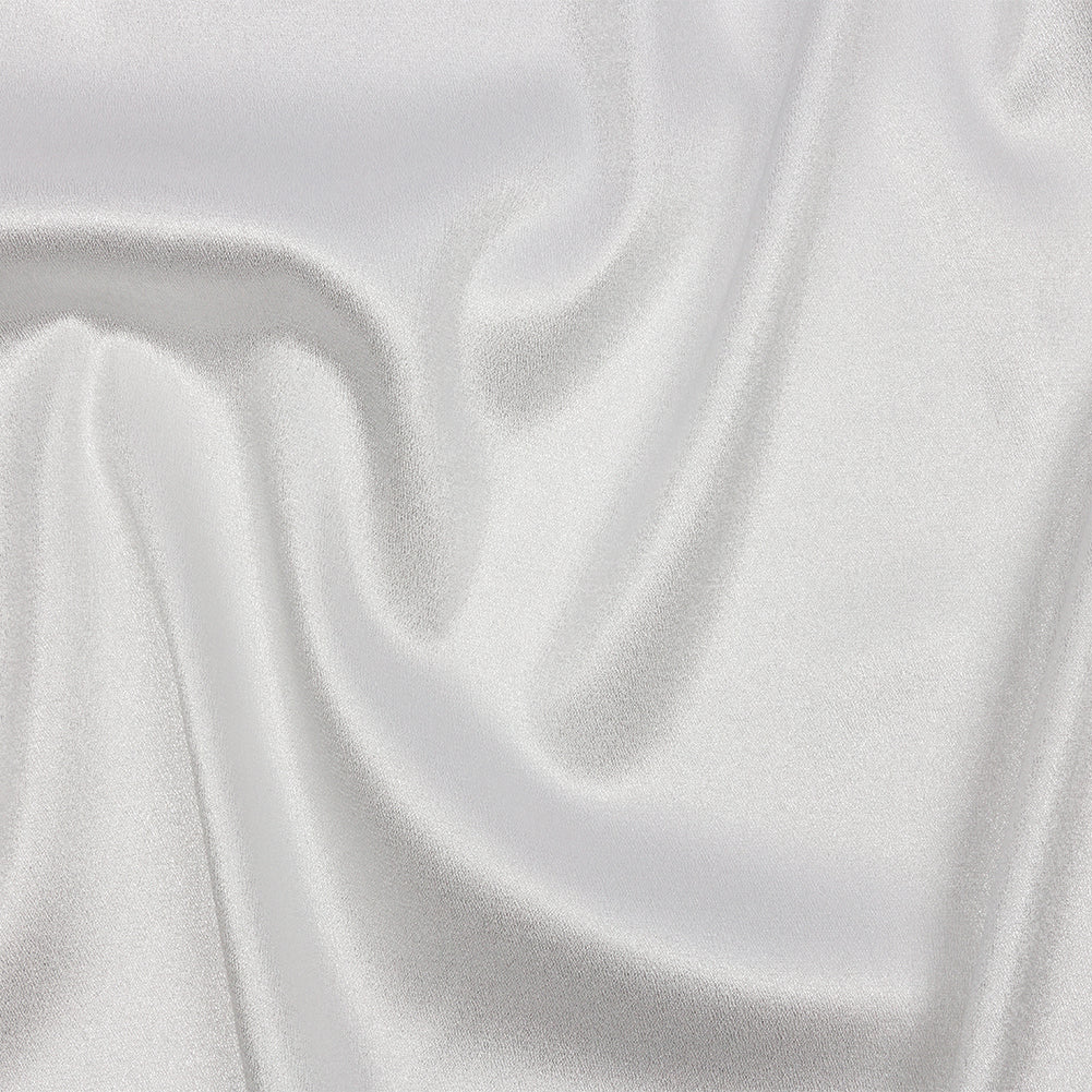 Stretch Polyester Crepe with Gold Foiling - White - Devyn Collection
