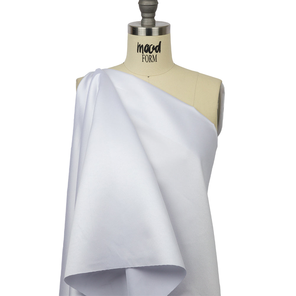 Polyester Duchess Satin - White - Dominique Collection - Drape