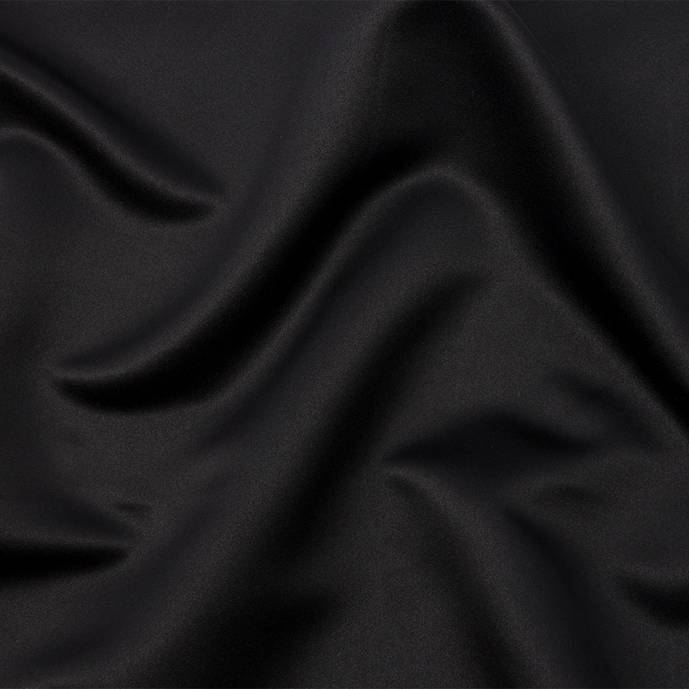 Polyester Duchess Satin - Black - Dominique Collection