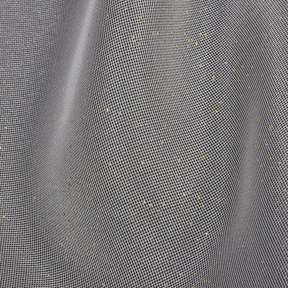 Polyester Mesh Organza with Gold Glitter - White - Starlight Collection
