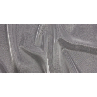 Polyester Mesh Organza with Gold Glitter - White - Starlight Collection