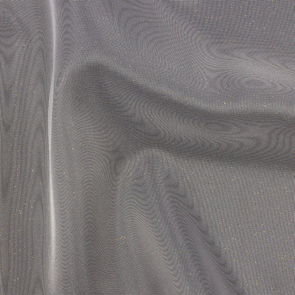 Polyester Mesh Organza with Gold Glitter - White - Starlight Collection