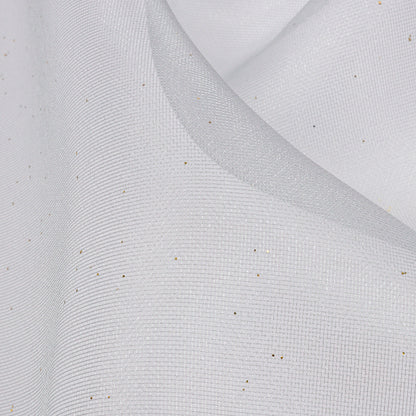 Polyester Mesh Organza with Gold Glitter - Pale Blue - Starlight Collection