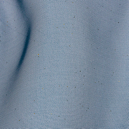 Polyester Mesh Organza with Gold Glitter - Navy - Starlight Collection