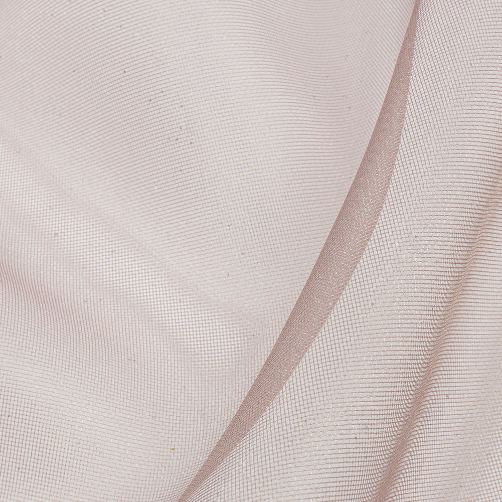 Polyester Mesh Organza with Silver Glitter - Stone - Starlight Collection - Detail