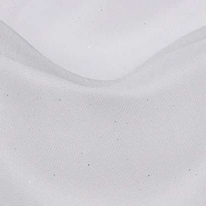 Polyester Mesh Organza with Silver Glitter - Pale Blue - Starlight Collection