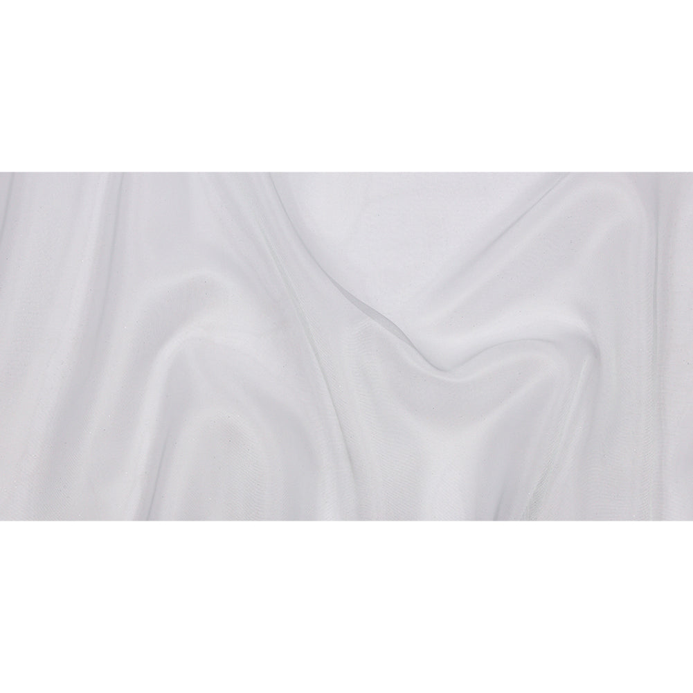 Polyester Mesh Organza with Silver Glitter - Pale Blue - Starlight Collection - Full