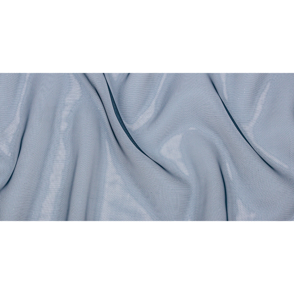 Polyester Mesh Organza with Silver Glitter - Navy - Starlight Collection - Full