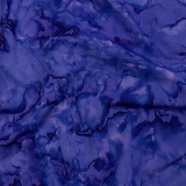 Island Batiks Foundation Basics Blurple Abstract Quilting Cotton