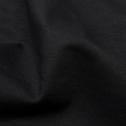 Black Stretch Rayon Jersey Detail