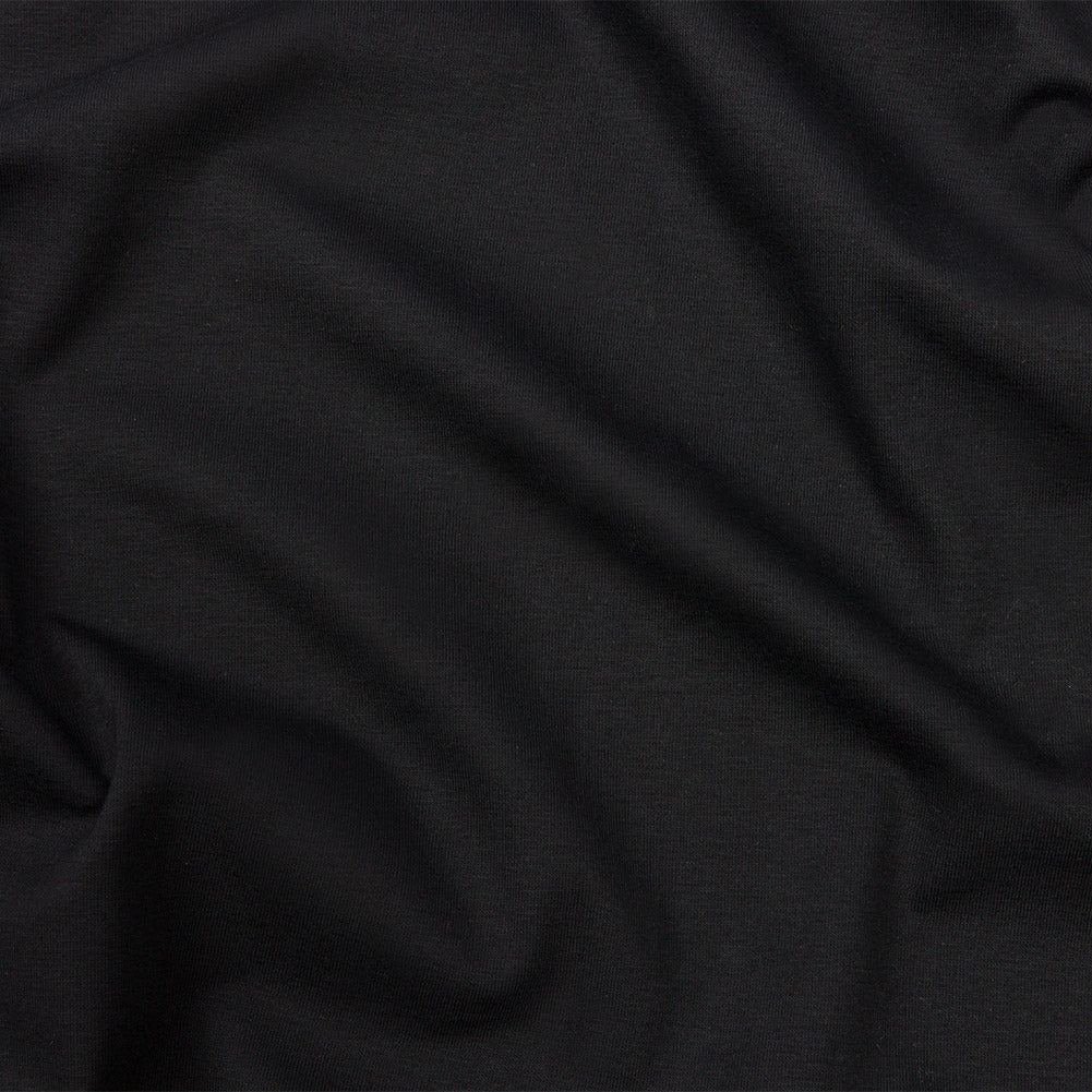 Black Stretch Rayon Jersey
