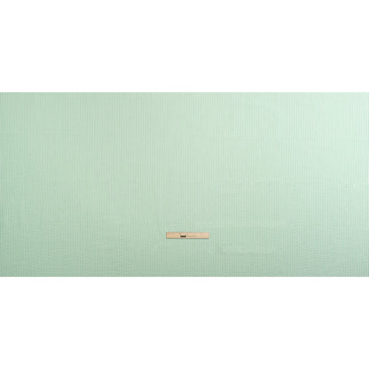 Polyester and Cotton Seersucker - Green and White Candy Stripes - Wylie Collection
