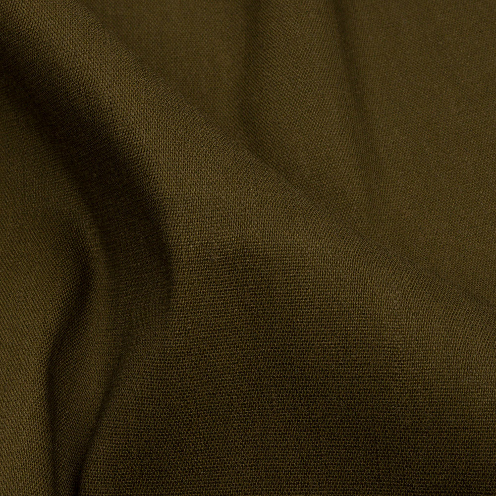 Stretch Linen Woven - Seaweed - Asturias Collection - Detail