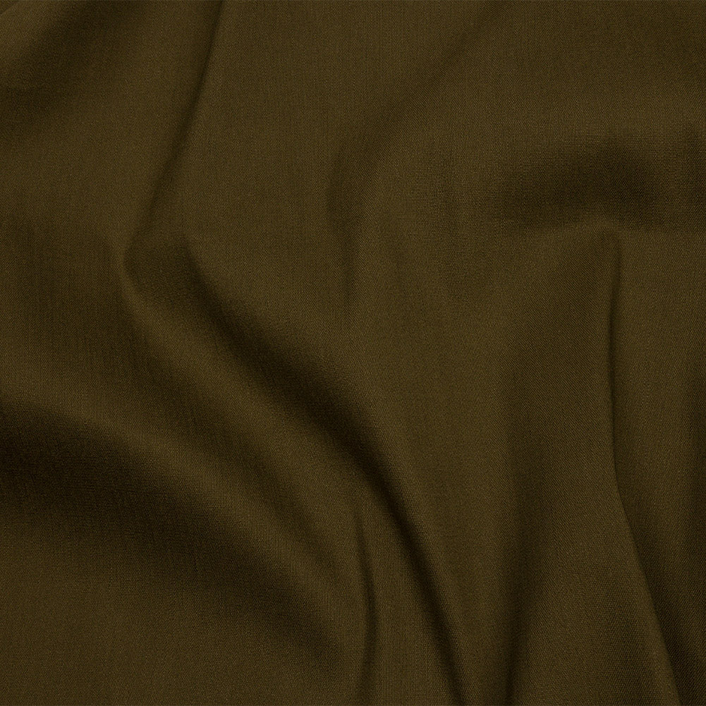 Stretch Linen Woven - Seaweed - Asturias Collection