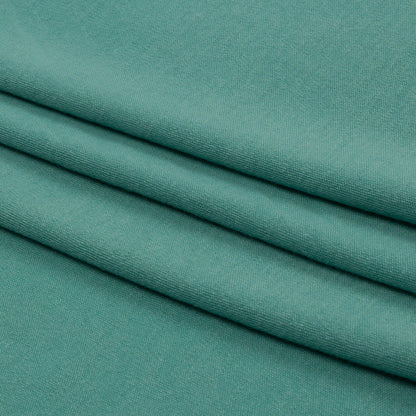 Green Recycled Polyester Interlock Knit Folded