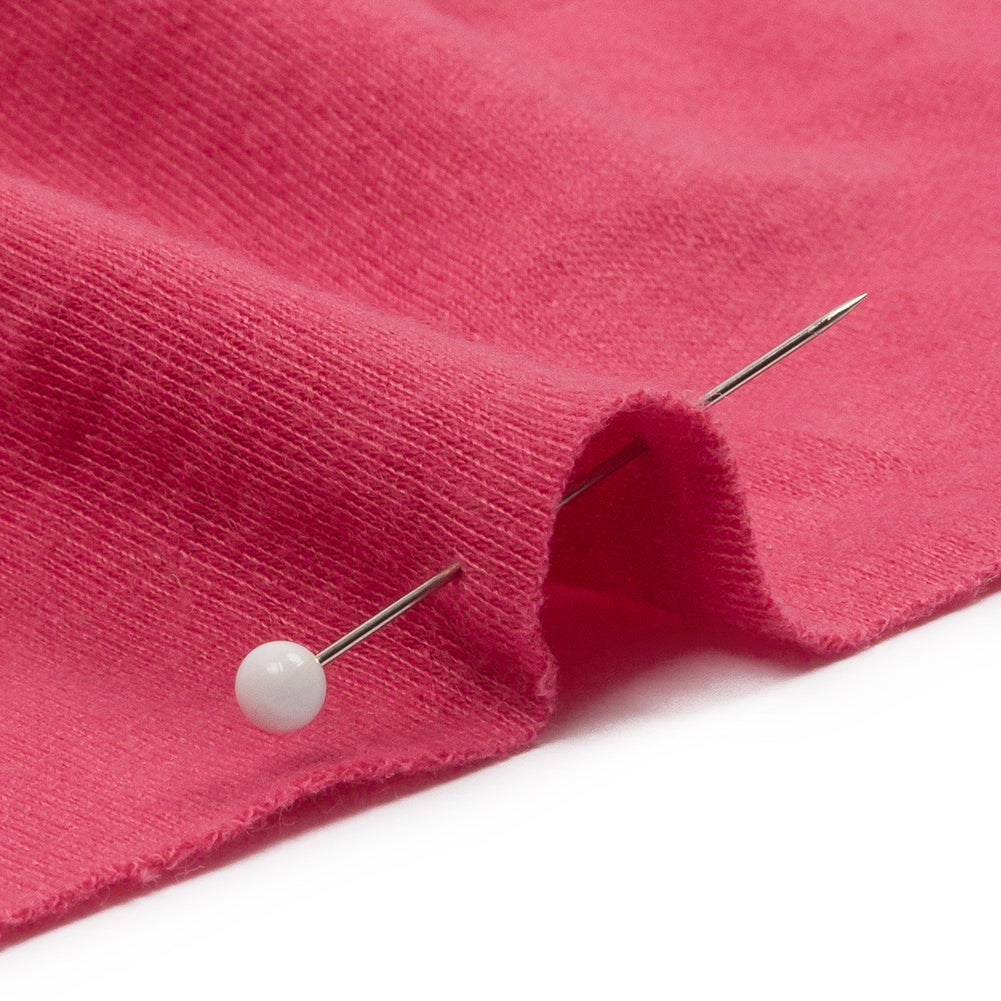 Soft Red Recycled Polyester Interlock Knit Detail