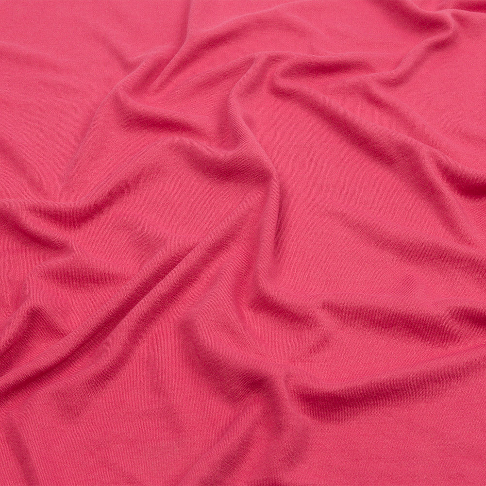 Soft Red Recycled Polyester Interlock Knit