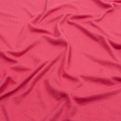 Soft Red Recycled Polyester Interlock Knit