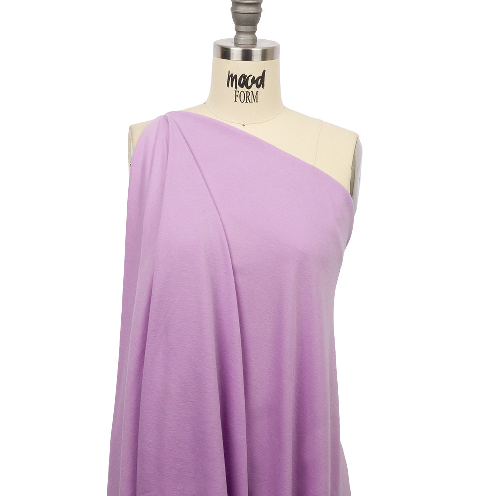 Lavender Recycled Polyester Interlock Knit Drape