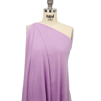 Lavender Recycled Polyester Interlock Knit Drape