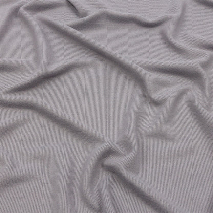Silver Cozy Stretch Polyester Sweater Knit