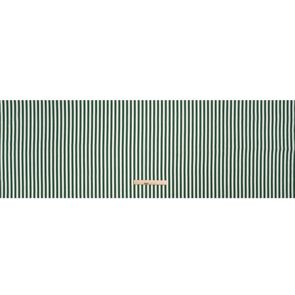 Medium Weight Linen Woven - Hunter Green Stripes - Lydia Collection
