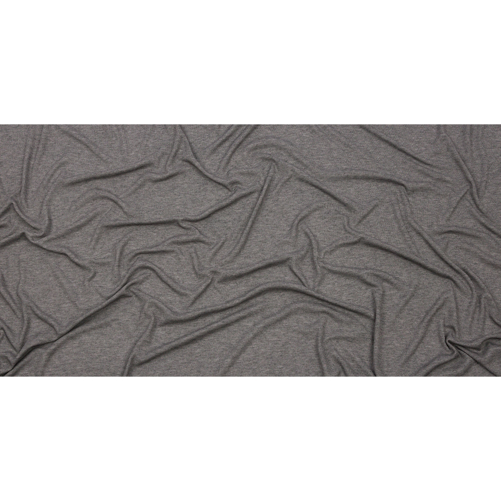 Heathered Pewter Lightweight Rayon Rib Knit Full
