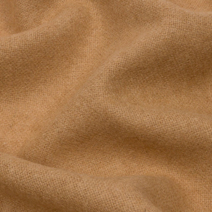 Tan Brushed Wool and Cashmere Woven Detail