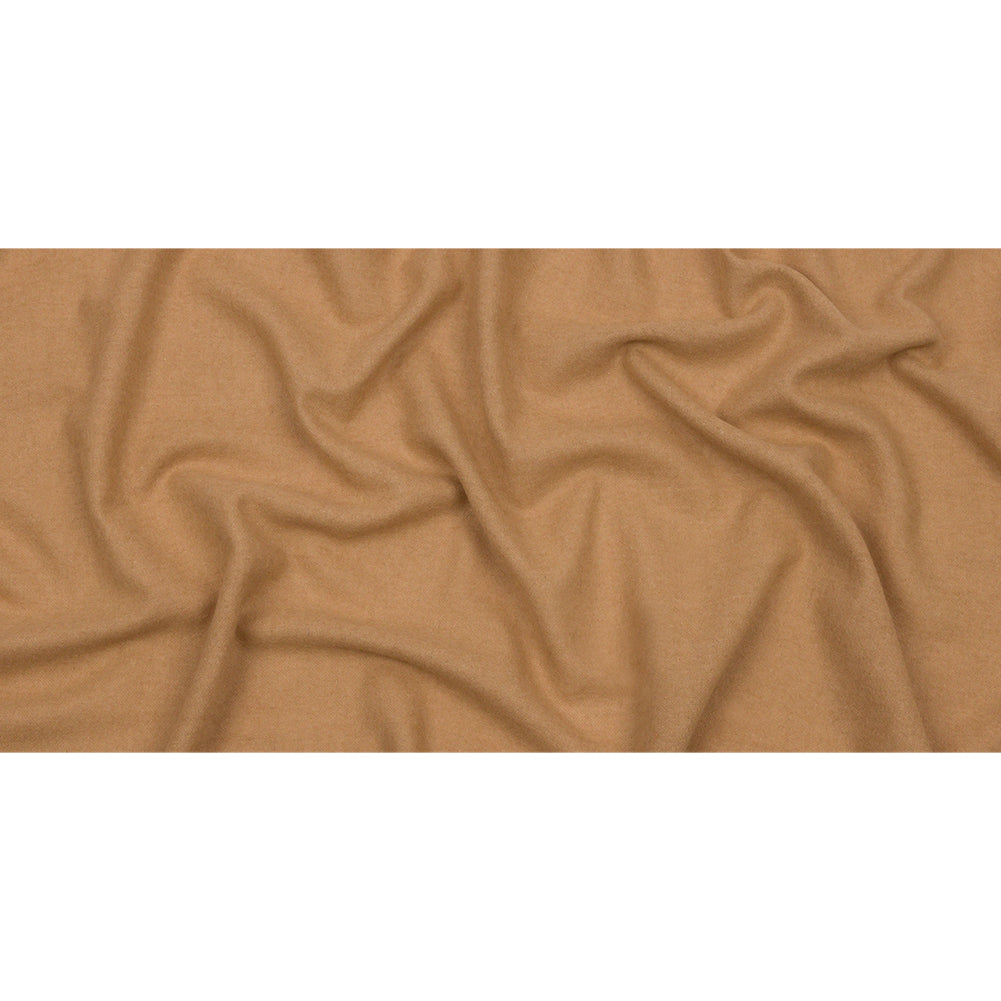 Tan Brushed Wool and Cashmere Woven Full