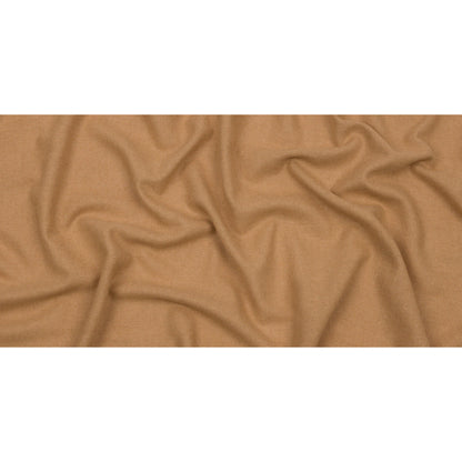 Tan Brushed Wool and Cashmere Woven Full