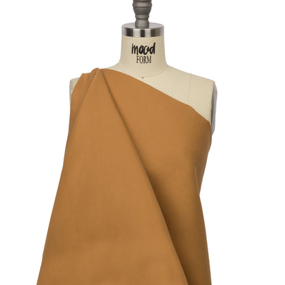 Golden Ochre Satin-Faced Polyester Twill Drape