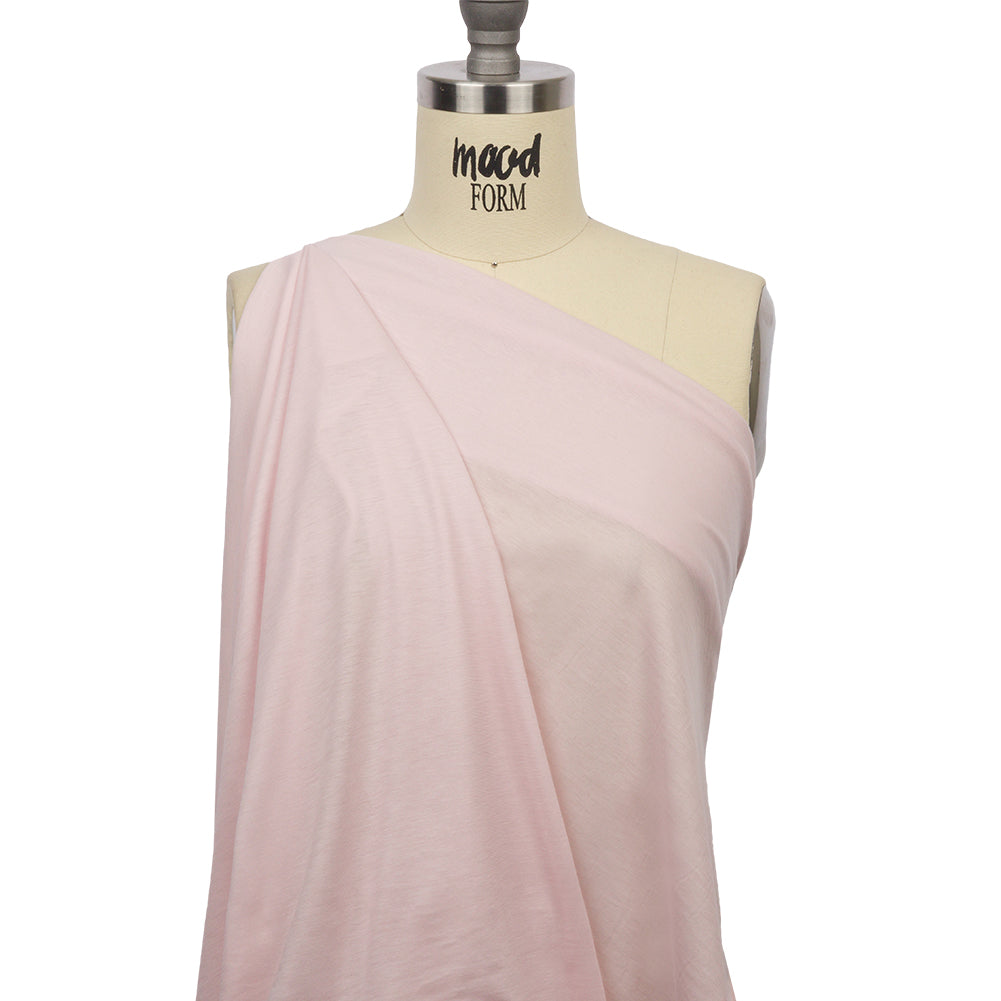 Baby Pink Rayon Jersey Drape