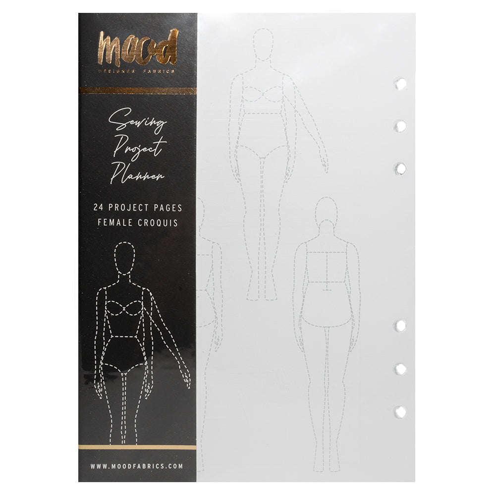 Mood Designer Sewing Planner Project Page Refills - 5.82" x 8.26", A5, 24 Pages