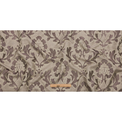 Dusty Lilac and Oatmeal Abstracted Leaves Polyester Jacquard Full