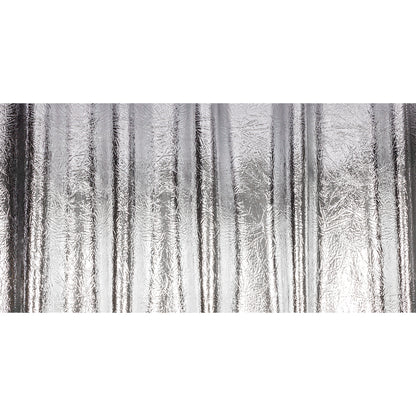 Crinkled Mirror Vinyl with Fabric Backing - Silver - Ingot Collection
