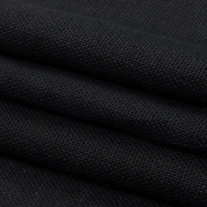 Black Linen Burlap Folded
