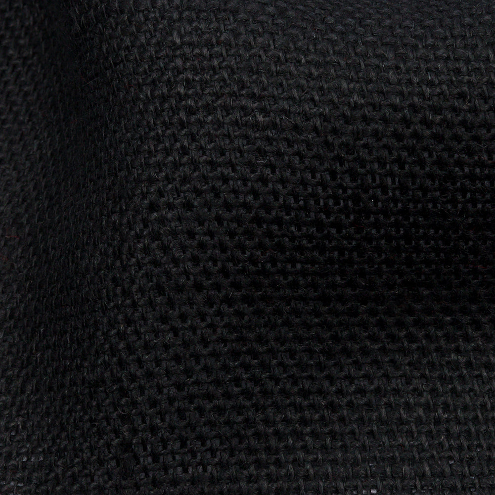 Black Linen Burlap Detail