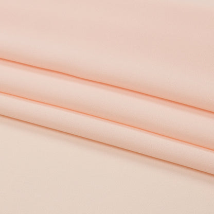 Peach Polyester Crepe Folded